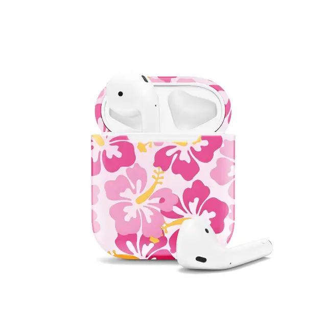 iPhone Xs Max Floral Hibiscus AirPods AirPods AirPods AirPods AirPods Glossy Phone Case