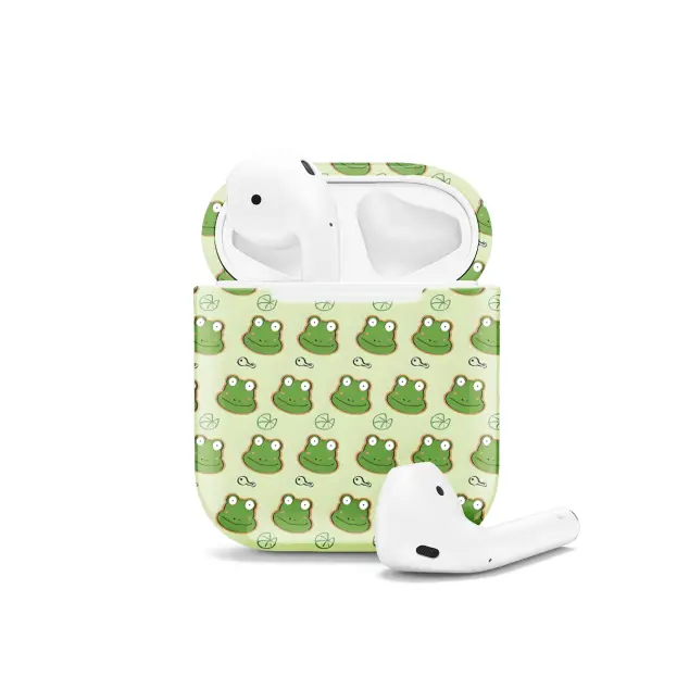 iPhone Xs Max Frog pattern AirPods AirPods AirPods AirPods AirPods Glossy Phone Case