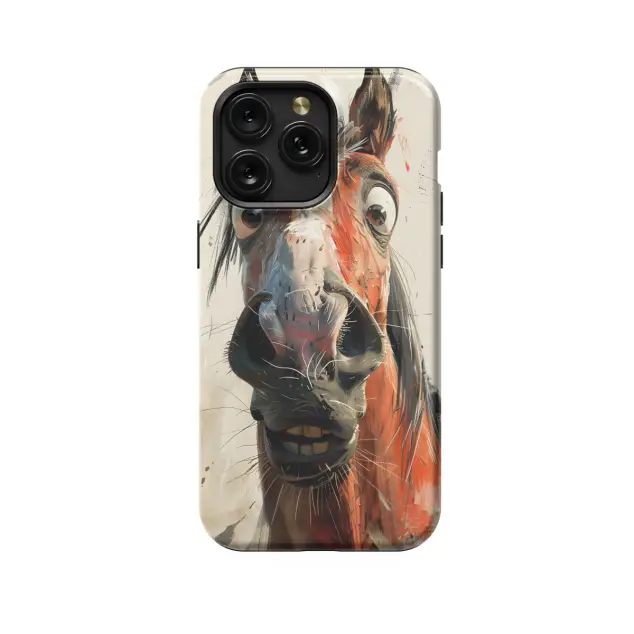 iPhone Xs Max Funny Whimsical Horse Phone Case