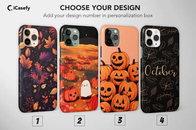 iPhone Xs Max Halloween Fall Autumn Pumpkin Ghost Phone Case