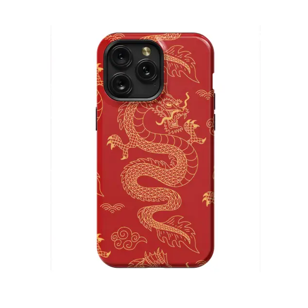 iPhone Xs Max Hand Drawn Chinese Dragon Phone Case