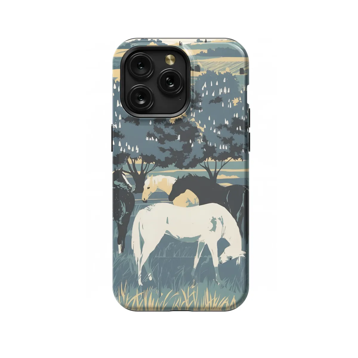 iPhone Xs Max Horses and Ponies Phone Case - Image 1
