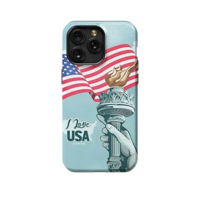 iPhone Xs Max I Love USA Phone Case