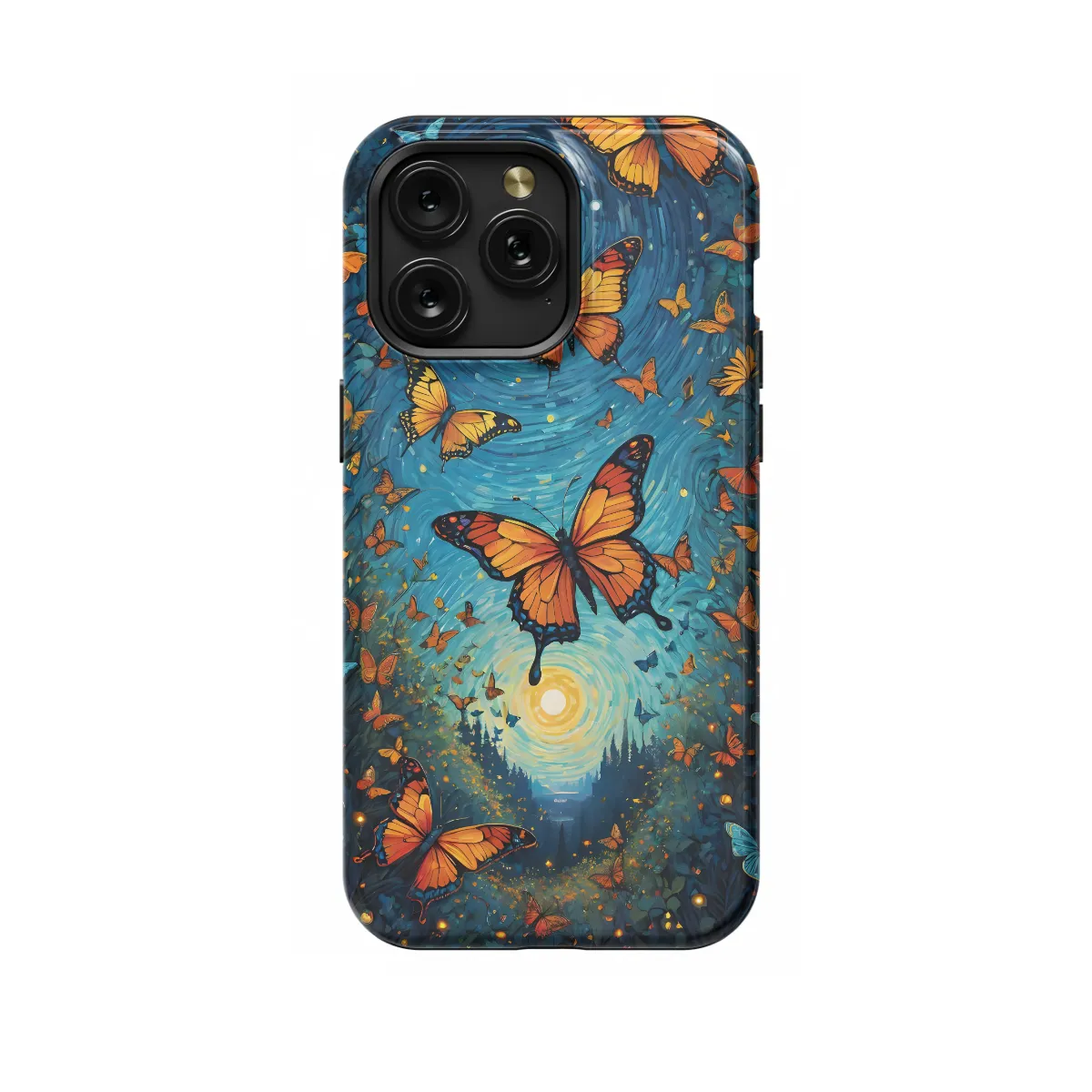 iPhone Xs Max Landscape Cute Brown Butterflys Phone Case - Image 1