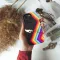 iPhone Xs Max LGBTQ Pride Flag Stars Hands # Phone Case - Image 2