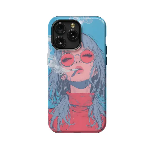 iPhone Xs Max Lofi Anime Girl Phone Case