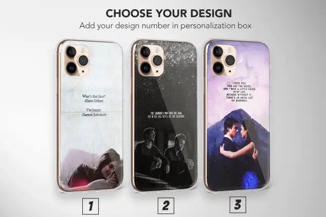 iPhone Xs Max Meaningful Deep Quote Stefan, Damon, Salvatore, and Elena Soft Phone Case