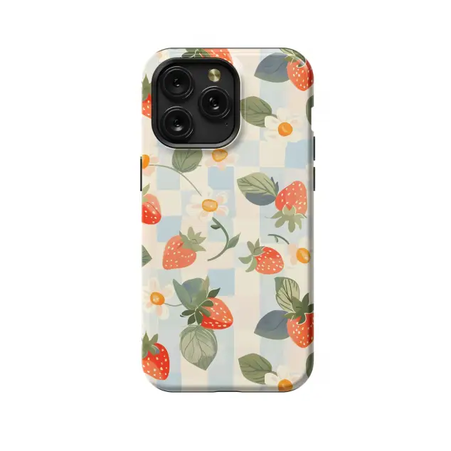 iPhone Xs Max Picnic Strawberry Aesthetic Phone Case