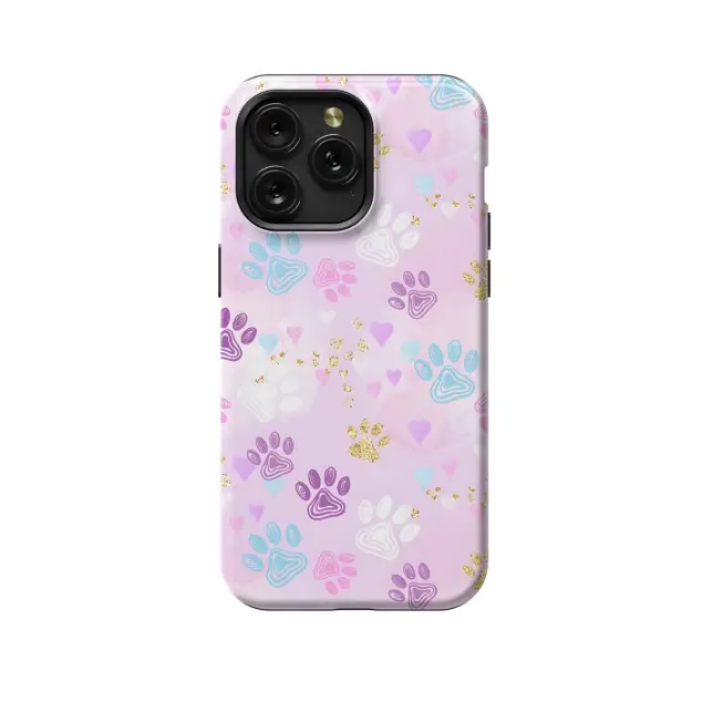 iPhone Xs Max Pink Dog Paw Phone Case