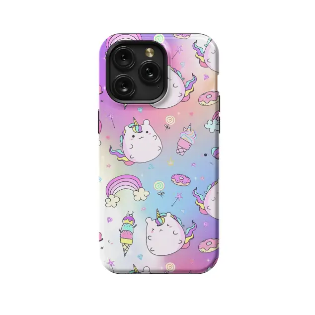 iPhone Xs Max Rainbow Ice Cream Unicorn Phone Case
