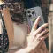 Rainy Men with Umbrella and Dog in Leash iPhone Xs Max Phone Case - Image 4