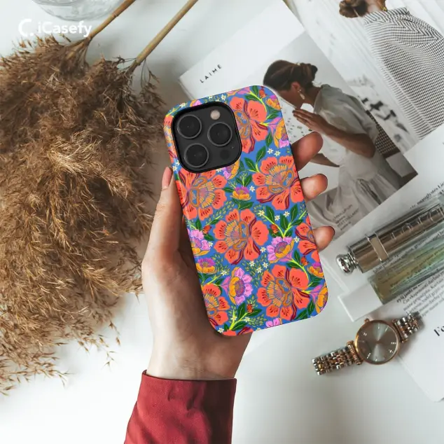 iPhone Xs Max Retro Flower Watercolor Aesthetic Floral Summer Spring Phone Case
