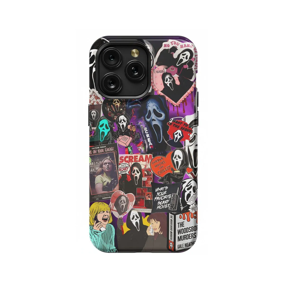 Scream Mask Collage # iPhone Xs Max Phone Case - Image 1