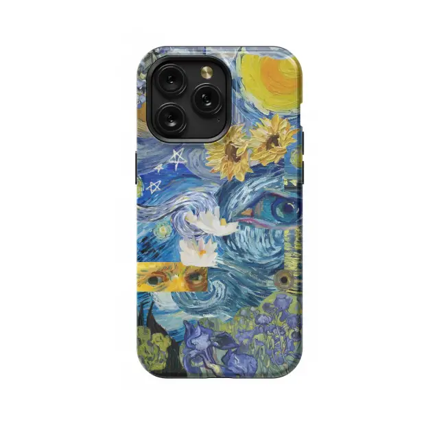 iPhone Xs Max Seamless Aesthetic Collage Vincent Van Gogh Phone Case