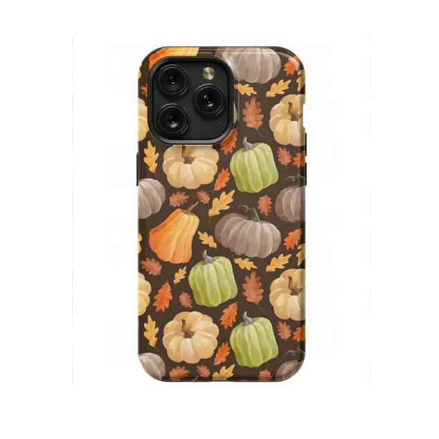 iPhone Xs Max Seamless Autumn Pumpkins Phone Case