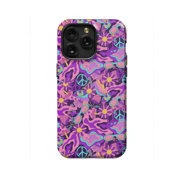 iPhone Xs Max Seamless Colorful Peace Psychedelic Phone Case