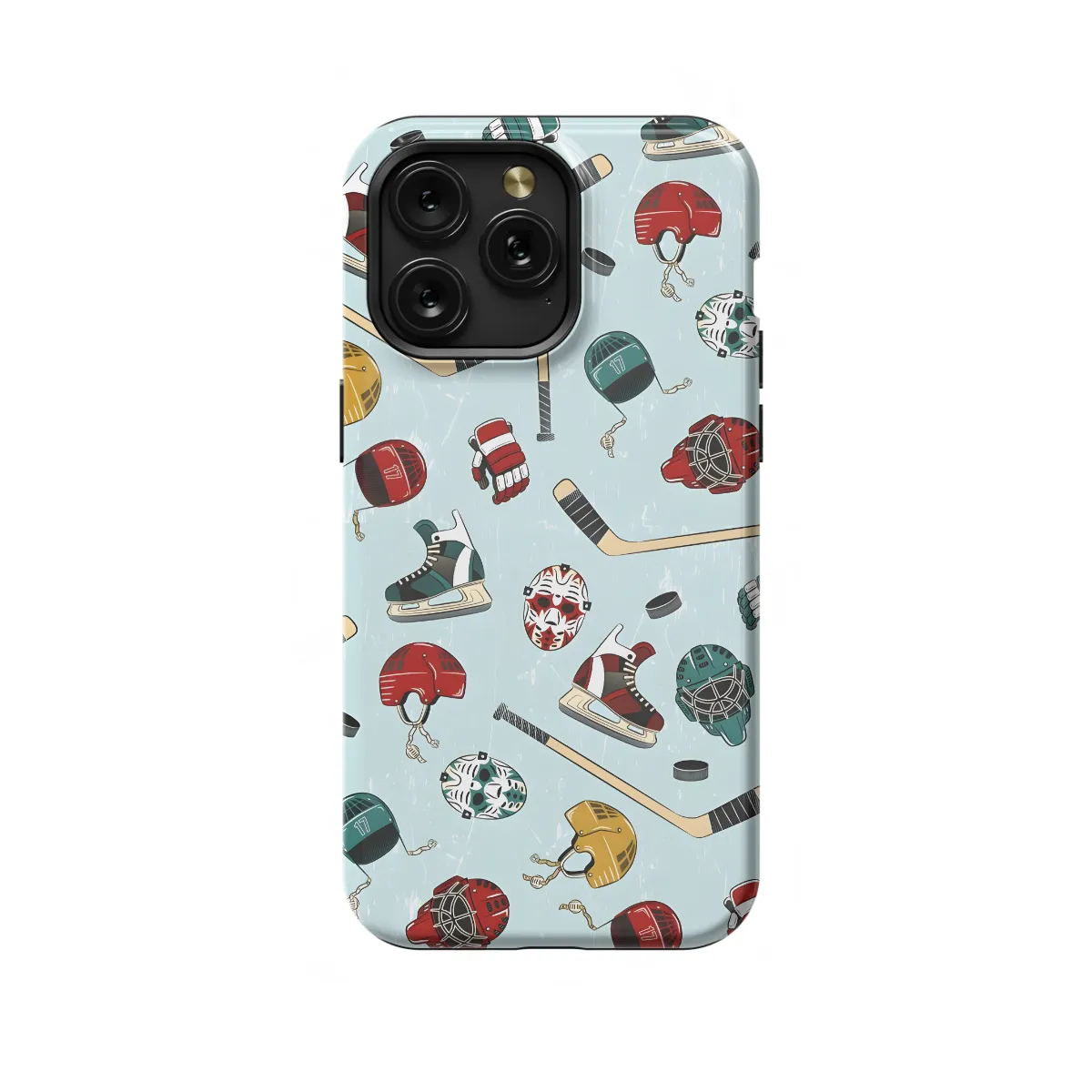 iPhone Xs Max Seamless Hockey Phone Case - Image 1