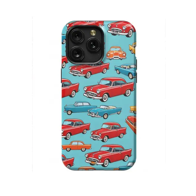 iPhone Xs Max Seamless Retro Cars Phone Case
