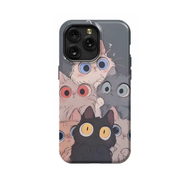 iPhone Xs Max Silly Cat Drawing Phone Case