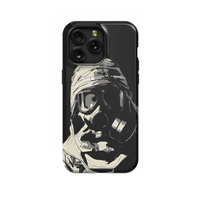 iPhone Xs Max Steampunk Men in Mask Phone Case