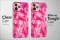 Tie Dye Aesthetic Paint Pink Blu Colorful iPhone Xs Max Phone Case - Image 2
