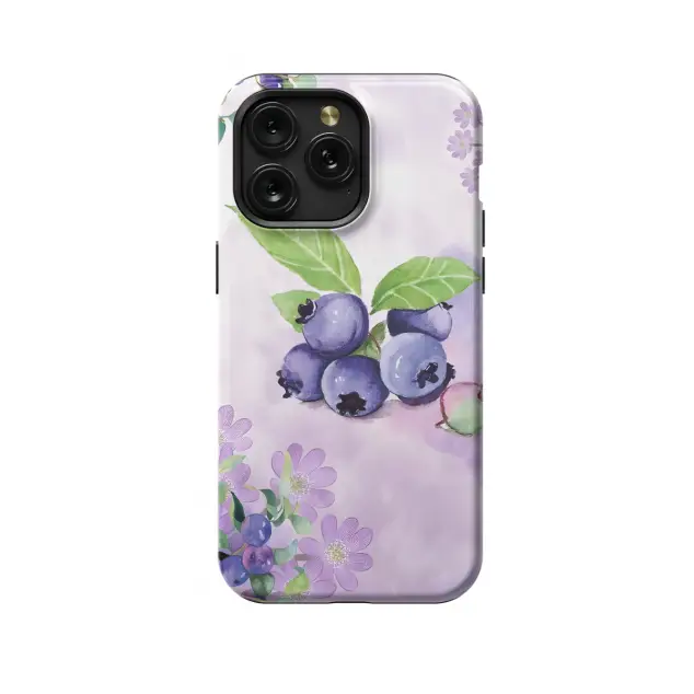 iPhone Xs Max Topical Fruit Blueberry Seamless Phone Case