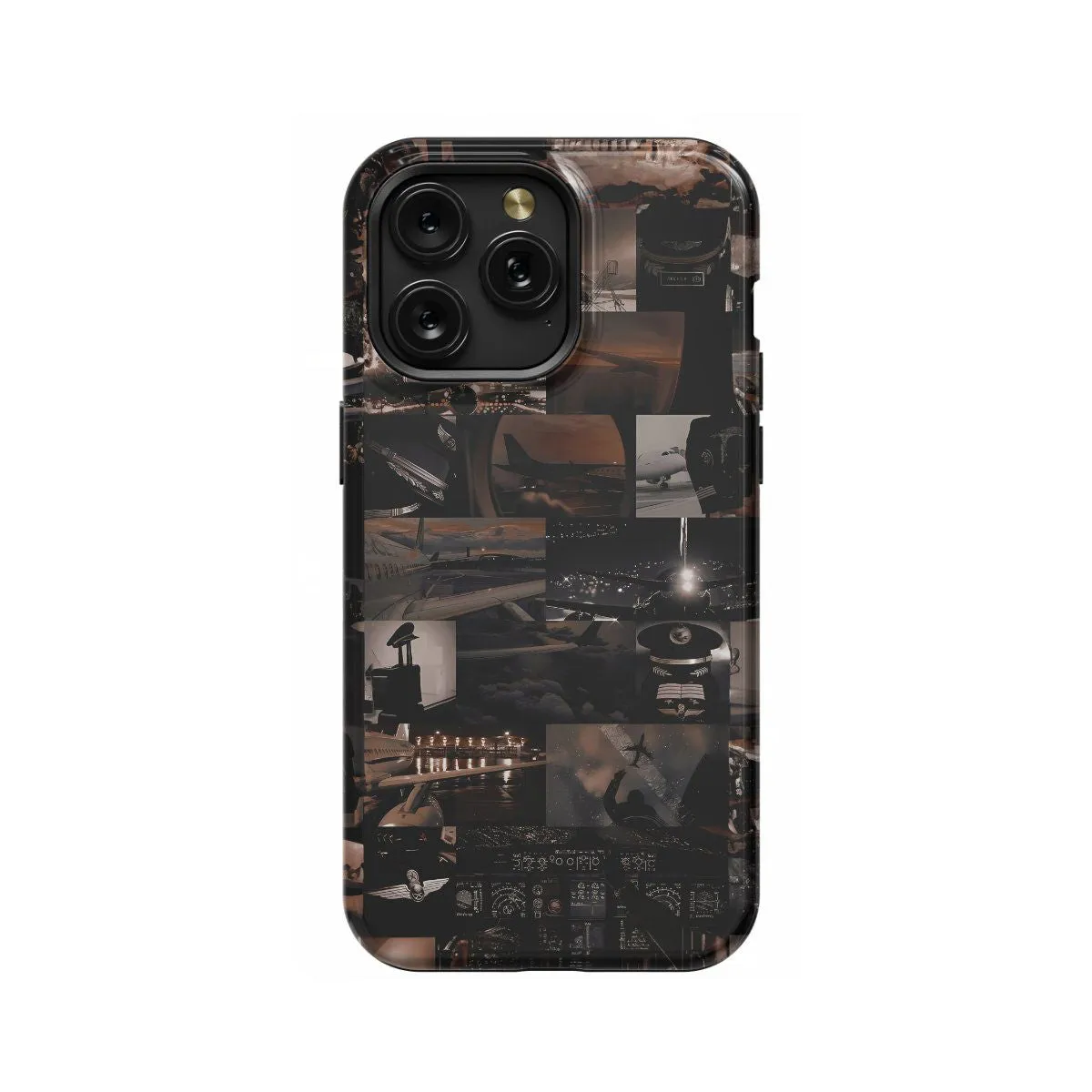 iPhone Xs Max Travel Airplane Collage # Phone Case - Image 1
