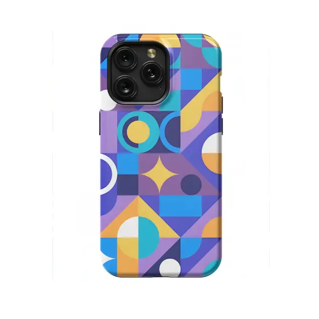 iPhone Xs Max Trendy Cute Geometric Mosaic Phone Case