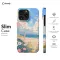 iPhone Xs Max Vibrant Summer Lofi Floral Beach Sea Phone Case - Image 6