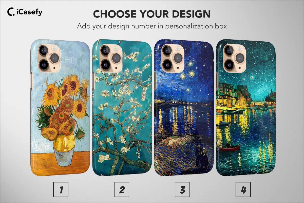 iPhone Xs Max Vincent van Gogh Aesthetic Famous Art Phone Case - Image 1
