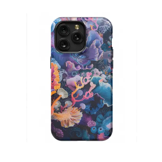 iPhone Xs Max Watercolor Abstract Coral Reef Phone Case