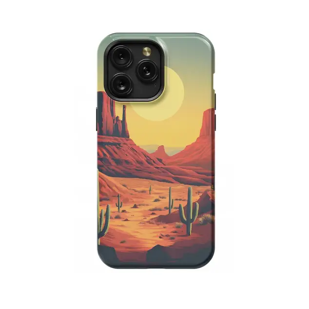 iPhone Xs Max Western Cactus Southwest Landscape Phone Case
