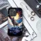 Wolf Sky Moon Animal Watercolor # iPhone Xs Max Phone Case - Image 3