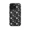 iPhone Xs Black and White Animal Cat Dog Paw Phone Case - Image 1