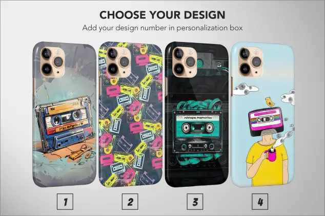 iPhone Xs Cassette Cute Mixtape Aesthetic Pattern Phone Case