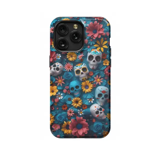 iPhone Xs Crochet Floral Skeleton Gothic Ghost Phone Case