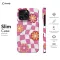 iPhone Xs Daisy Flower Checkerboard Phone Case - Image 6