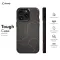 Orange Grey Topographic iPhone Xs Phone Case - Image 5