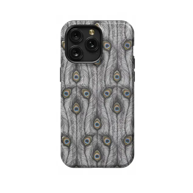 iPhone Xs Peacock Feather Phone Case