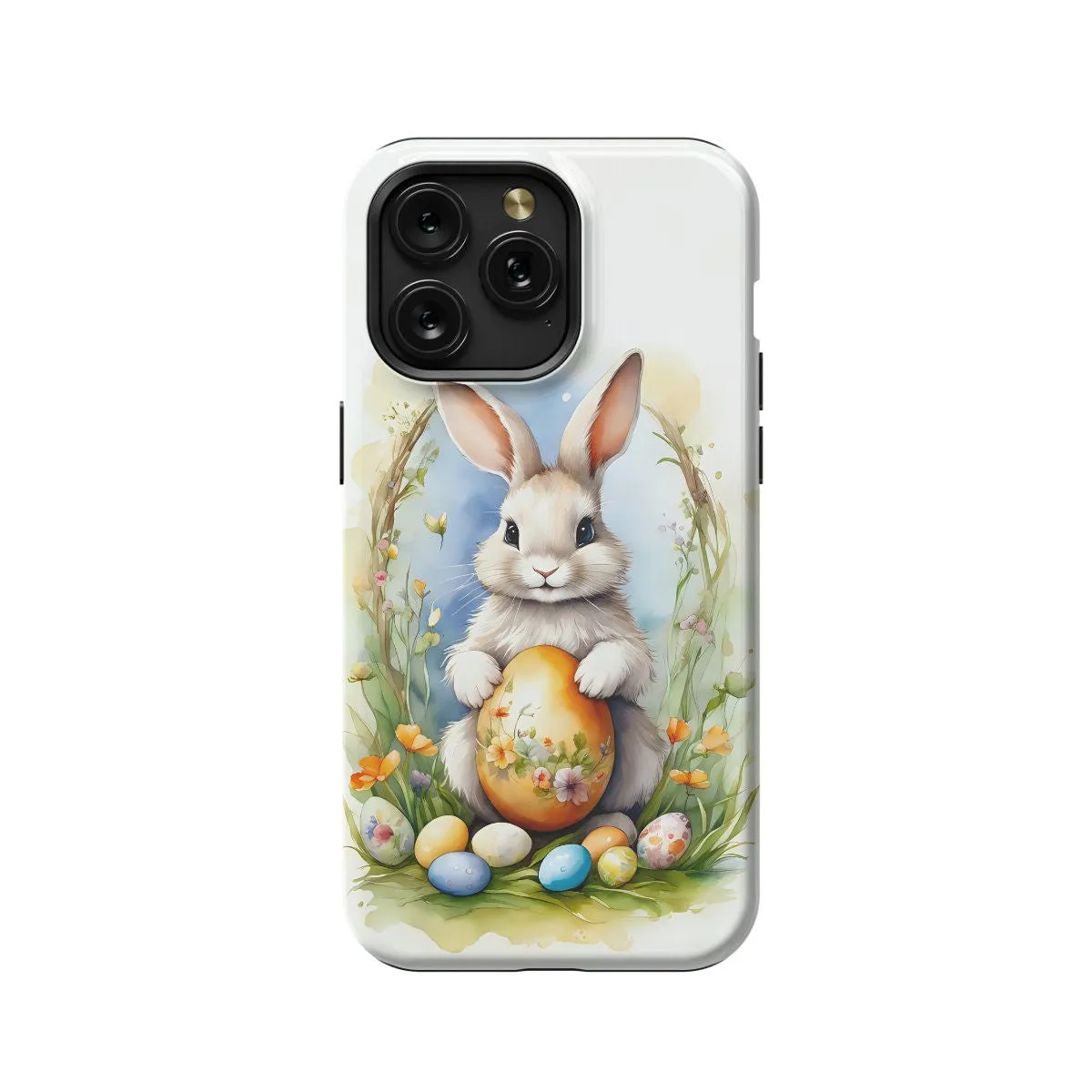 Rabbit Spring Eggs # iPhone Xs Phone Case - Image 1