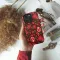 iPhone Xs Red Pomegranate Pattern Phone Case - Image 2
