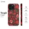 iPhone Xs Red Pomegranate Pattern Phone Case - Image 5