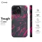 iPhone Xs Topographic Map Marble Ombre Black Pink and Phone Case - Image 5