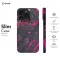 iPhone Xs Topographic Map Marble Ombre Black Pink and Phone Case - Image 6