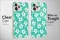 iPhone Xs Tropical Boho Style Floral Fiji Summer Pattern Phone Case - Image 3