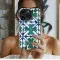 Indigo Green Moroccan Tile Print Phone Case iPhone Samsung Cover Pixel 3734 - Image 2
