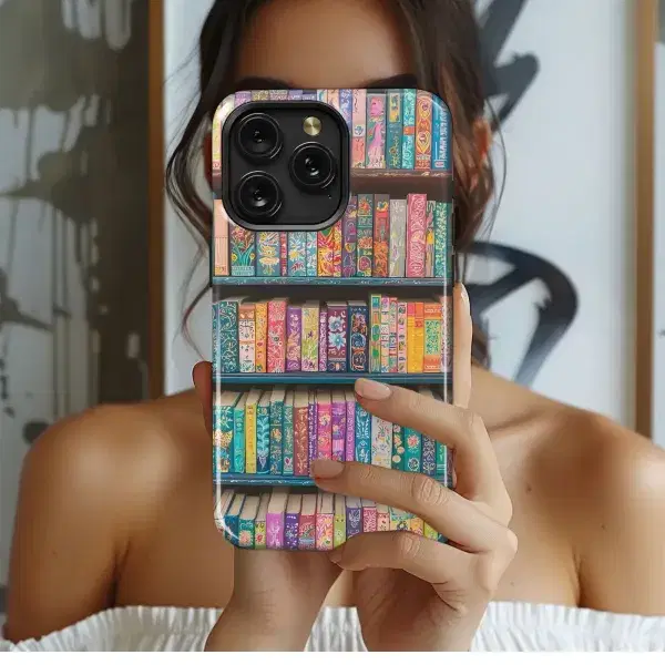 Indigo Leaf Pattern Phone Case iPhone Samsung Cover Pixel 5119 - Image 1