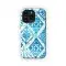 Indigo Moroccan Watercolor Print Phone Case iPhone Samsung Cover Pixel 3299 - Image 1