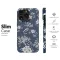 Ivory Vines on Midnight Blue Phone Case iPhone Samsung Cover Pixel 6301 - Image 7