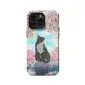 Japanese Cat Cherry Phone Case iPhone Samsung Pixel & More - Image 1